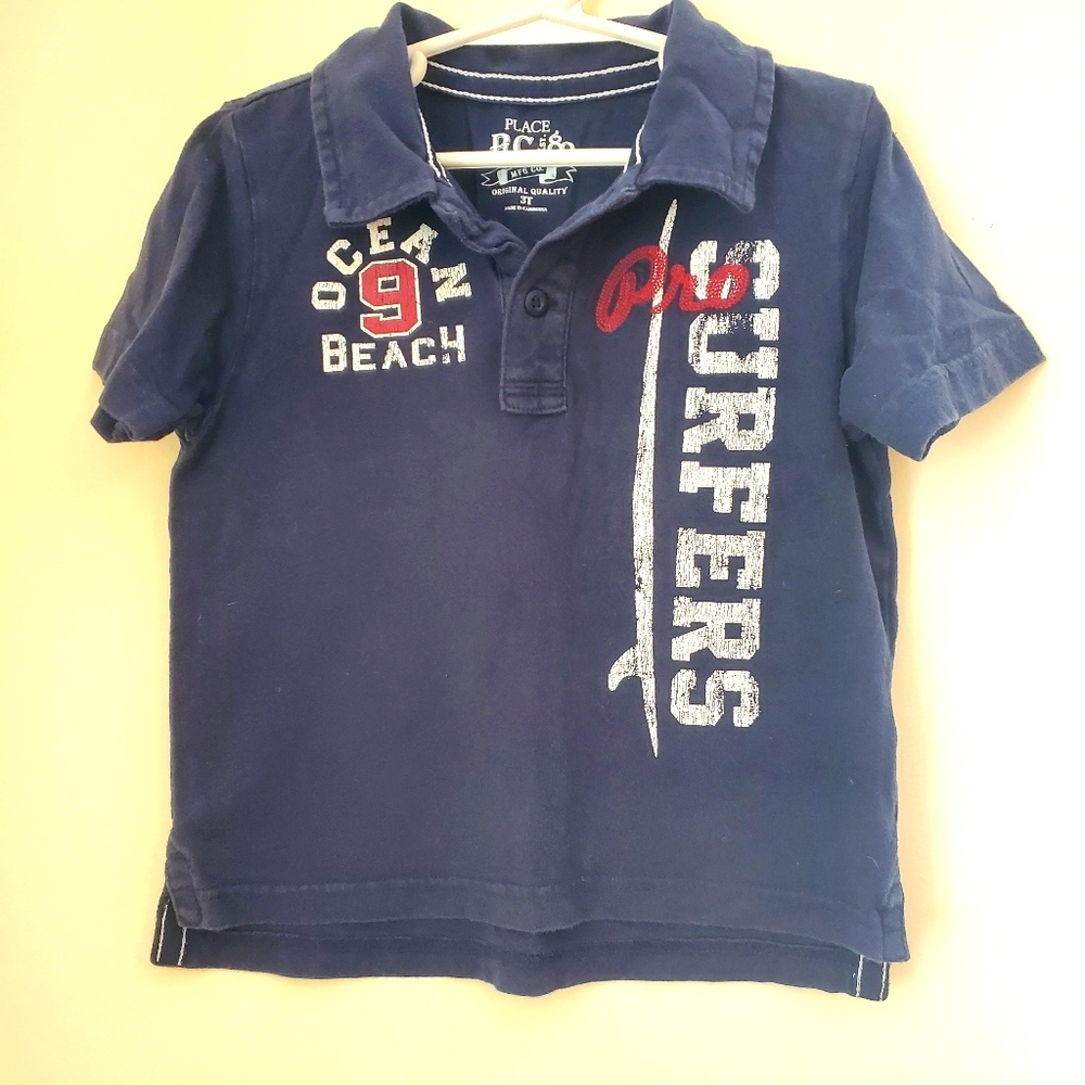 Children’s Place Boys Navy Polo Short Sleeve Shirt